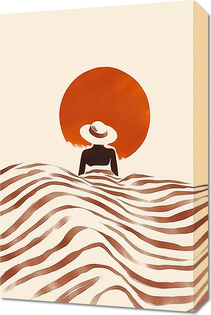 Bild 40x60cm Chill Minimalistisch, Innenräume Skandinavischer Stil, Boho
