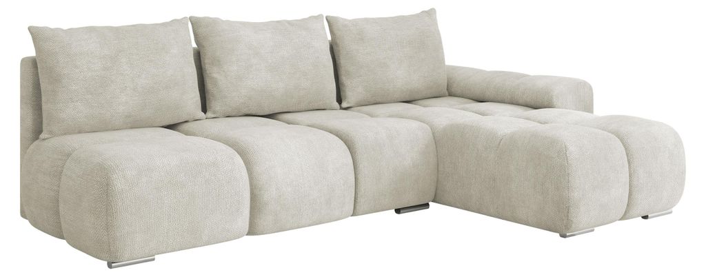 MIRJAN24 Ecksofa Bestii, mit Schlaffunktion und Bettkasten, L-Form Sofa (Lumo 55, Ecksofa: Rechts)