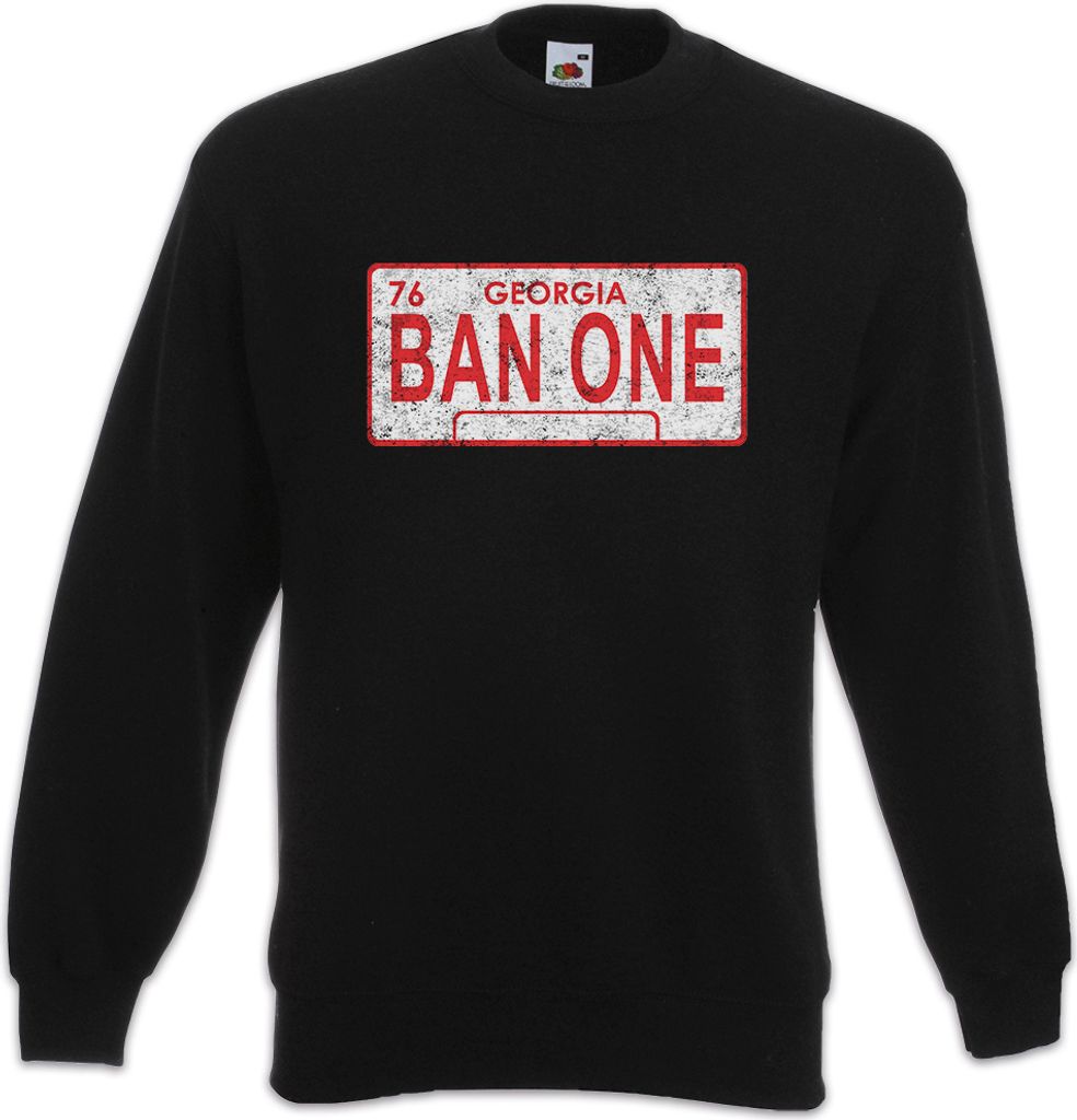Urban Backwoods Ban One Sign License Plate, Sweatshirt, Produktbild 