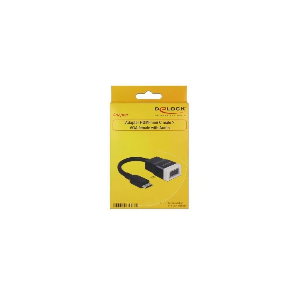 Convertisseur Mini HDMI vers VGA Delock 65588 avec Sortie Audio Stéréo - 2