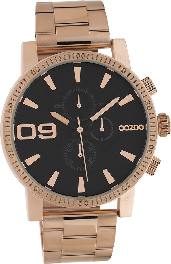 Oozoo Herren Armbanduhr Timepieces Analog Edelstahl ros?gold D2UOC10708