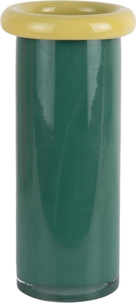 Present Time - Vase Plegado L - Grün - 12.2x12.2x27.5cm
