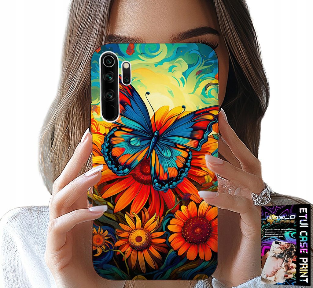 Fall Für Xiaomi Note 8 - Schmetterlinge Schmetterlinge Blumen Rosen Fall
