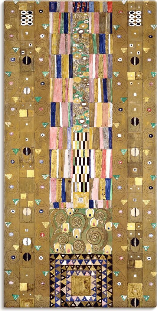 ARTland Leinwandbild Werkvorlage zum Stocletfries. Schmalwand Größe: 50x100 cm