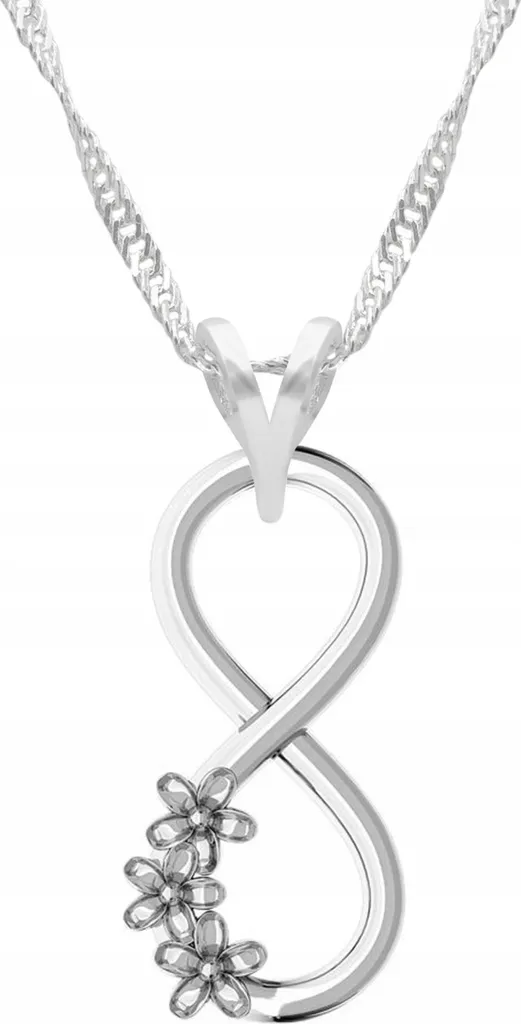 Girocollo Infinito Argento 925 - Collana Sottile Regolabile 50cm