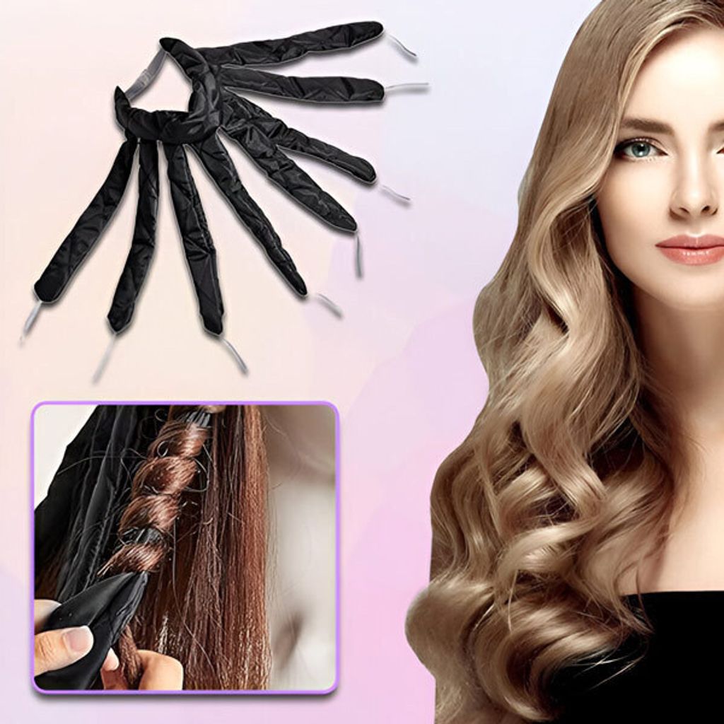 Heatless Curls Band 3er Set - Lockenwickler über Nacht Ohne Hitze
