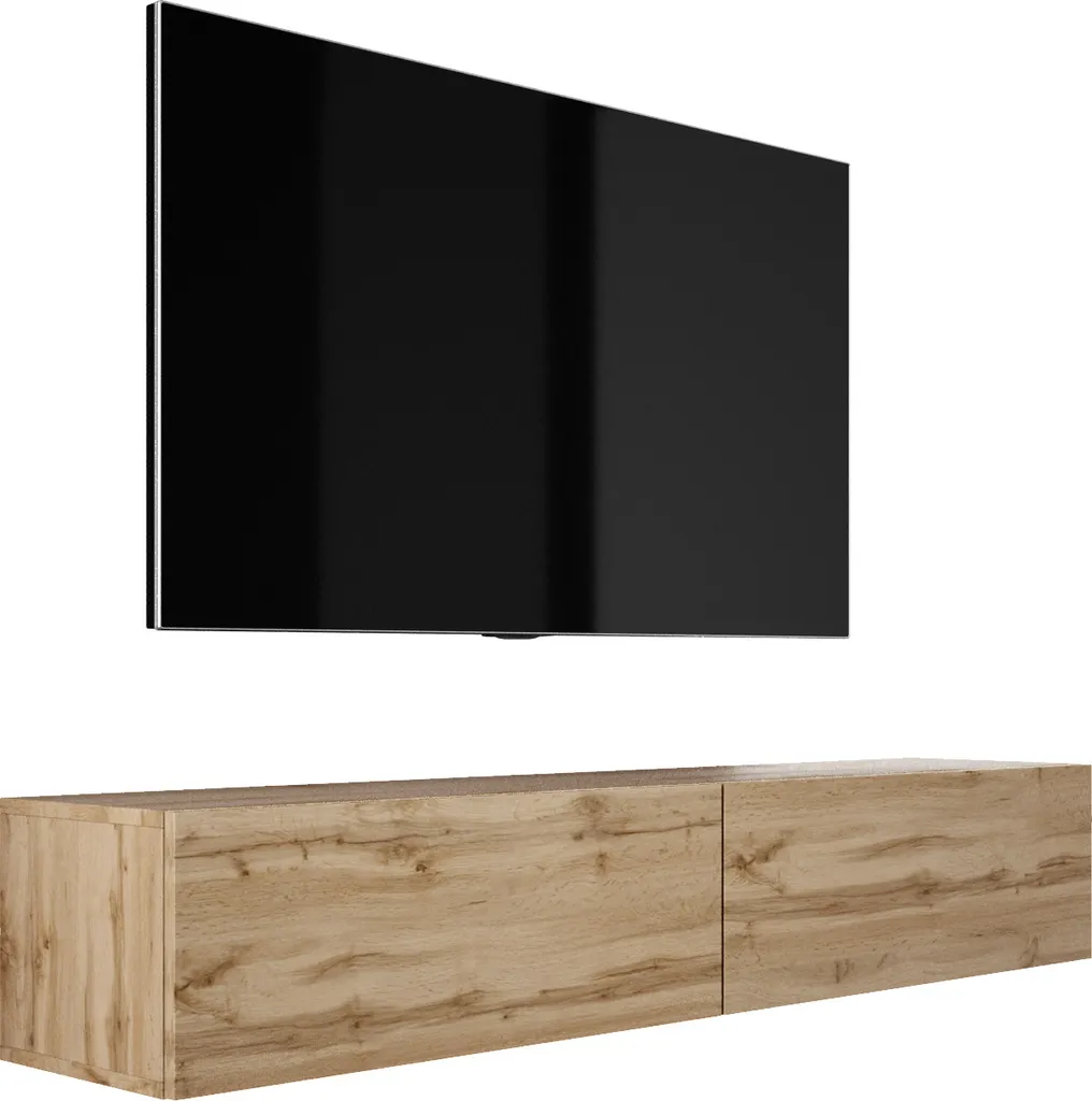 Lowboard TV Mural Design Moderne de 170 cm pour Salon Contemporain Chic