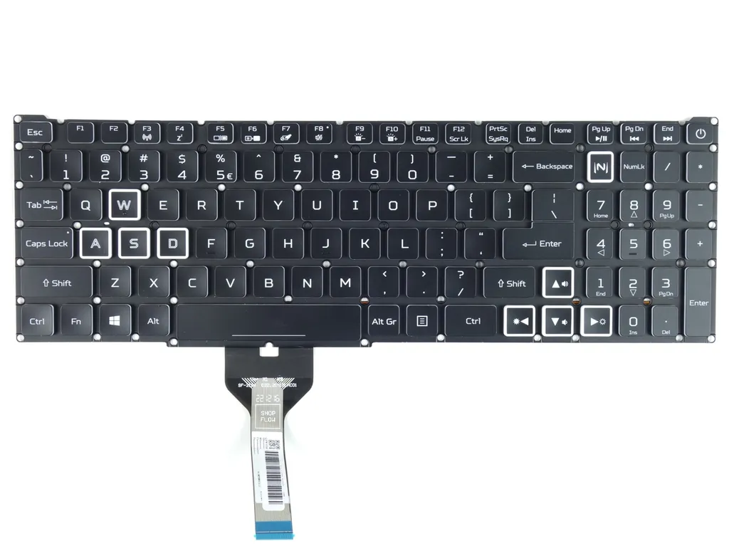 Clavier Acer Nitro AN517 AN517-41 AN517-52 QWERTY US International