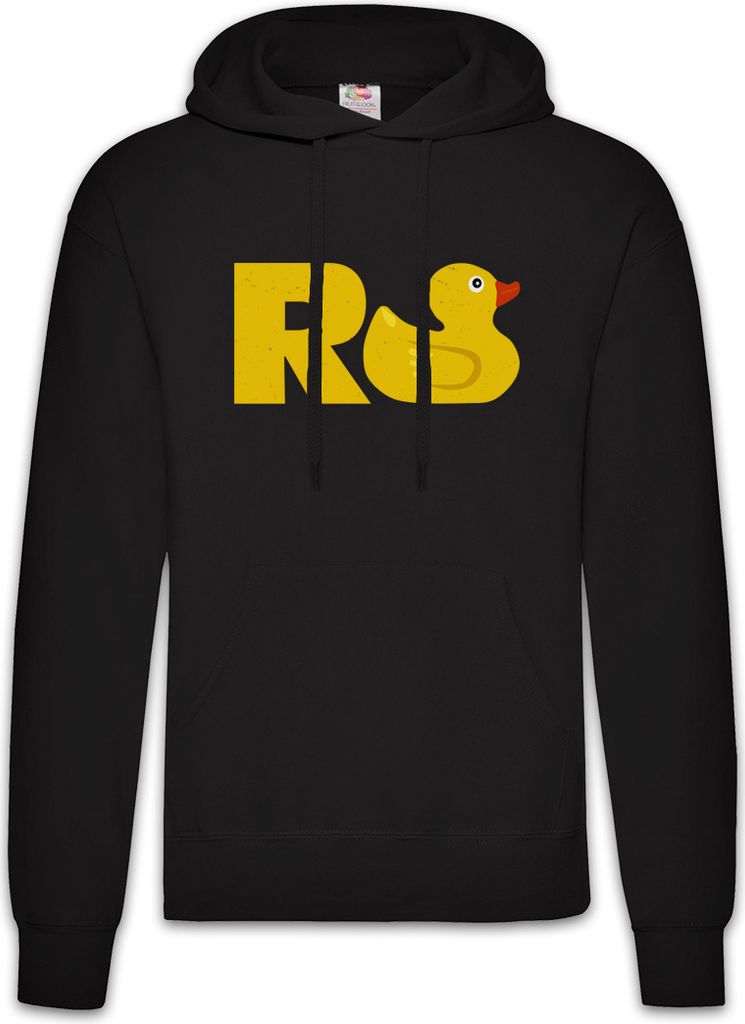 Urban Backwoods Rente Gummiente, Herren Hoodie, Farbe: Schwarz, Größe: M