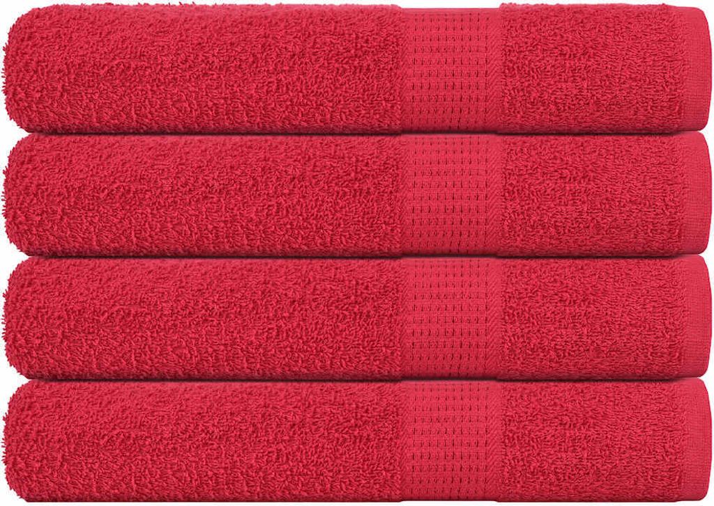 Handtücher FROGN 4 Stk. Rot 100x200 cm 360 g/m²