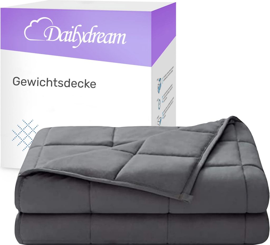 DD Gewichtsdecke | Adults | Baumwolle | Grey | 135x200 | Produktbild 