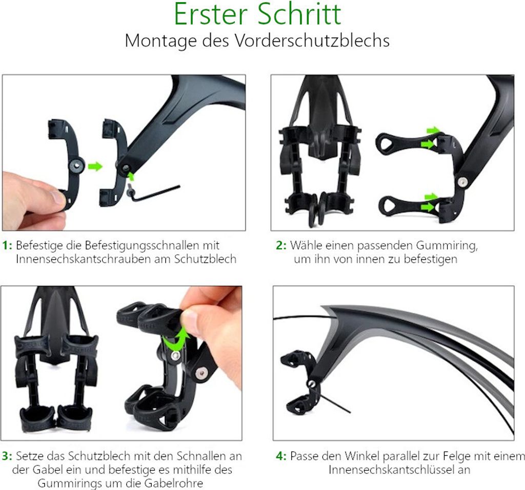 RBRL Rennrad Schutzbleche 28 Zoll mit Schnellverschluss 145 Produktbild 9