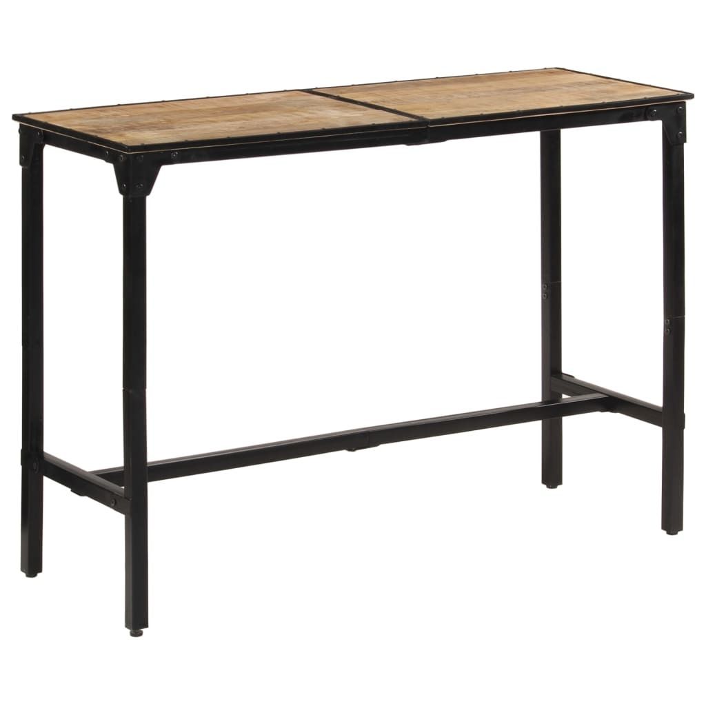"WINTER SALE"Barhocker bis 100kg belastbar - Küchenstühle elegantes Design - Bartisch 150x55x107cm Raues Massivholz Mango - 150x55x107cm - Barhoc...