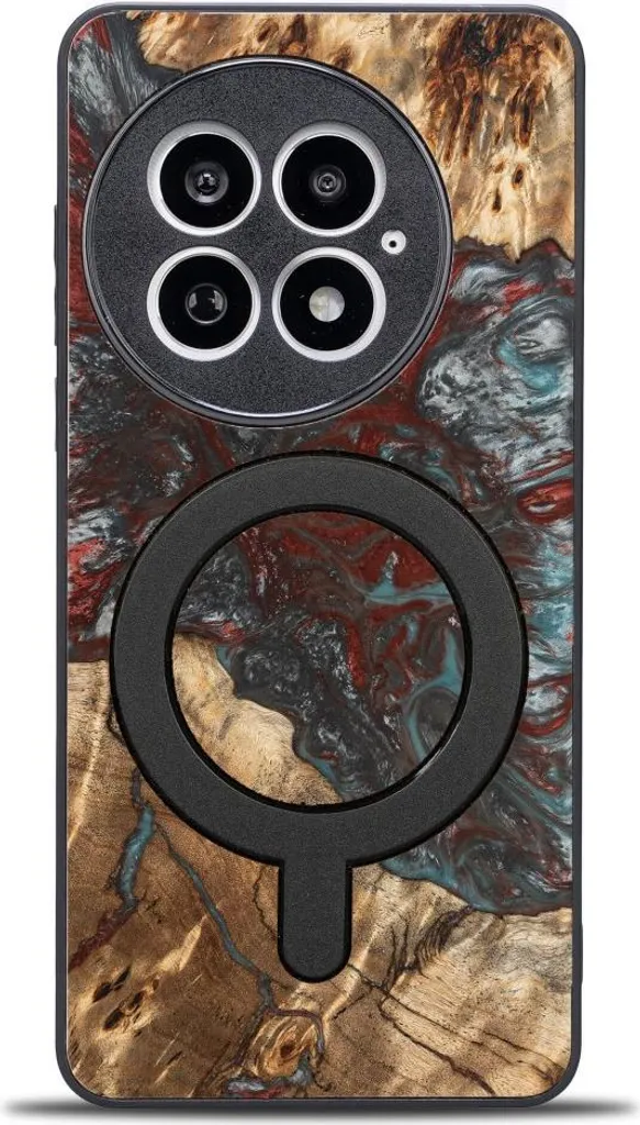 Cover Bewood OnePlus 13 Pluto MagSafe: Legno e Resina Artigianale
