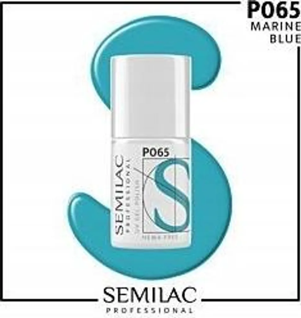 Vernis Semi-Permanent Bleu Marine Semilac P065 pour Ongles 7ml
