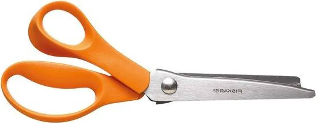 Ciseaux de bureau ergonomiques 23 cm rouge et orange en inox durable
