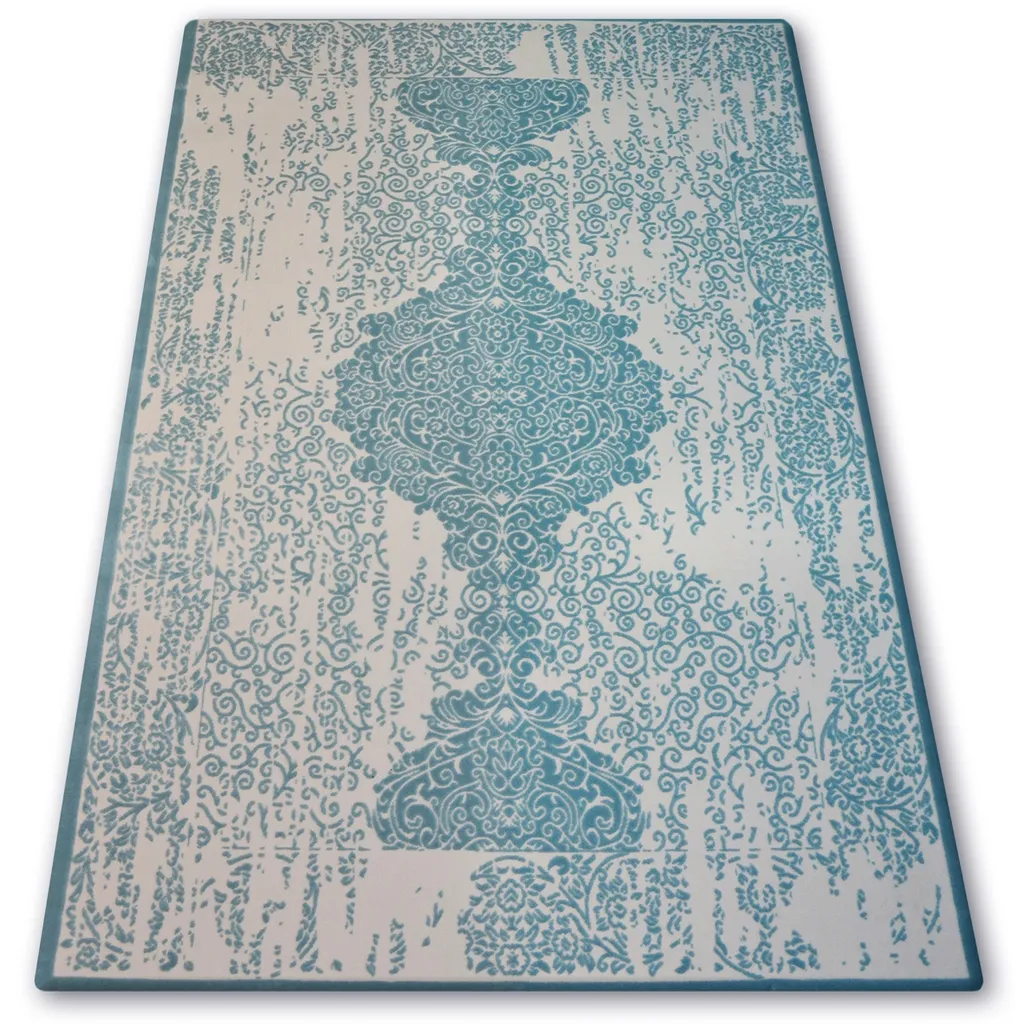 Grand Tapis de Salon Moderne 160x230 cm Bleu - Gamme MIRADA 5410