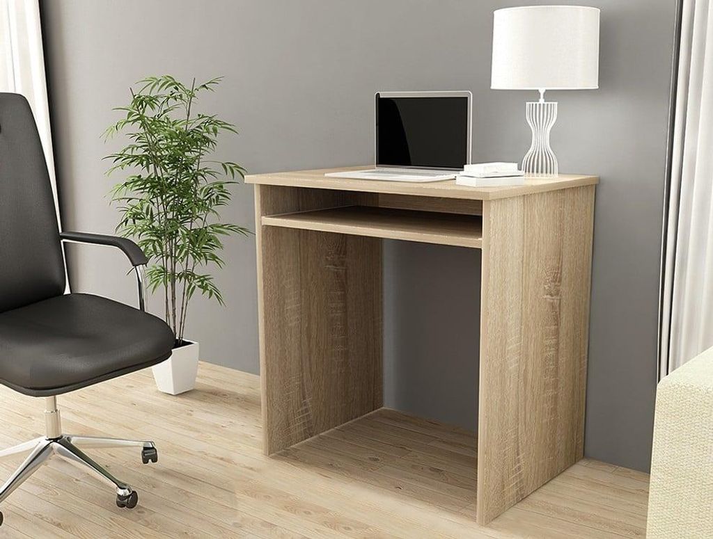 Kompakter Schreibtisch STAR 68 cm mit ausziehbarer Tastaturablage