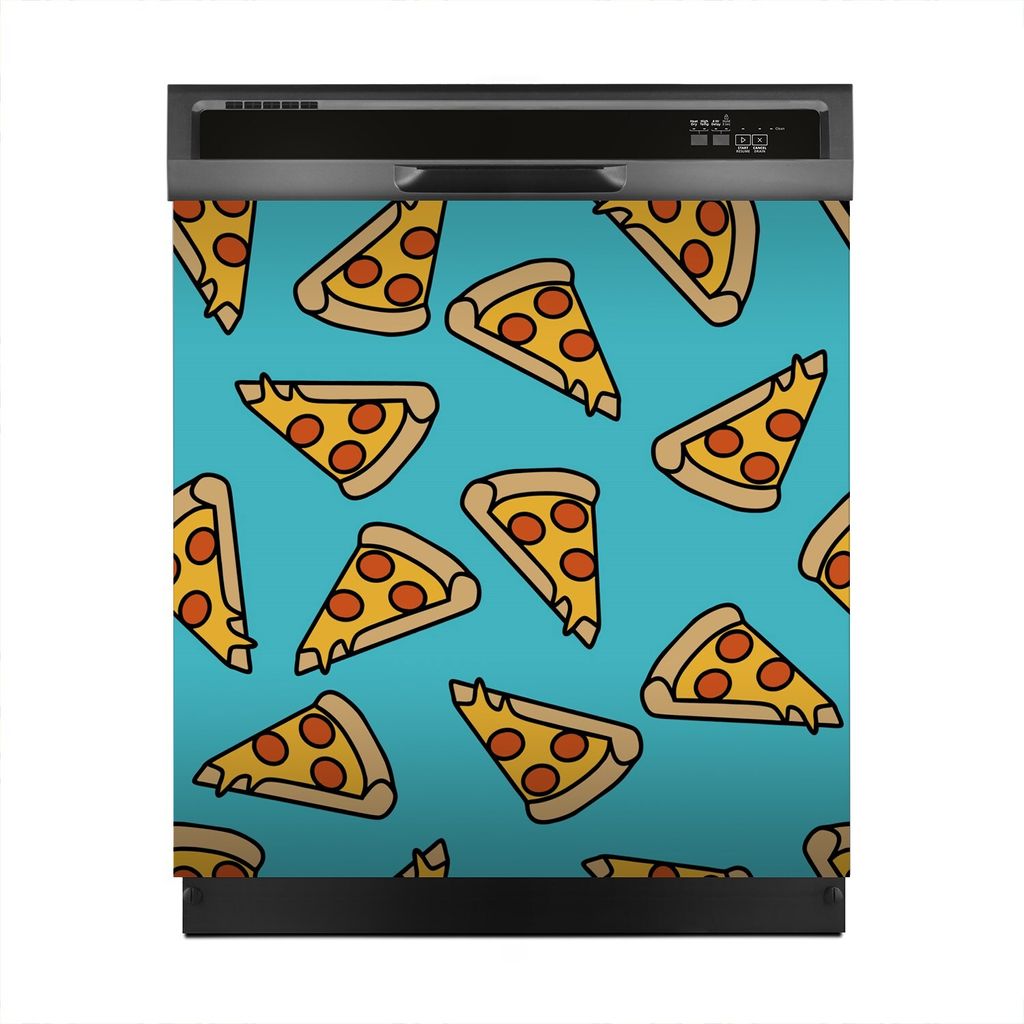 Aufkleber sticker 60x60 cm Dekorative folie Spülmaschine - Pizza Italy Essen