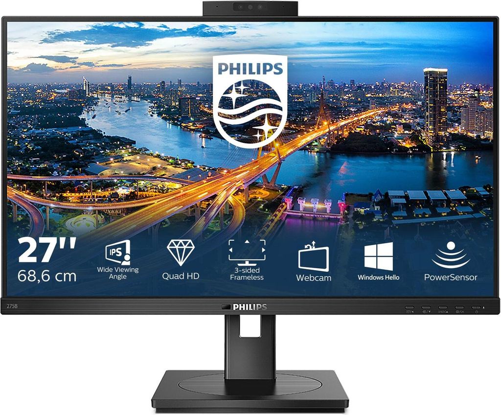 Philips 68,5cm (27,0") 275B1H 16:09 DVI+HDMI+DP+USB Webcam