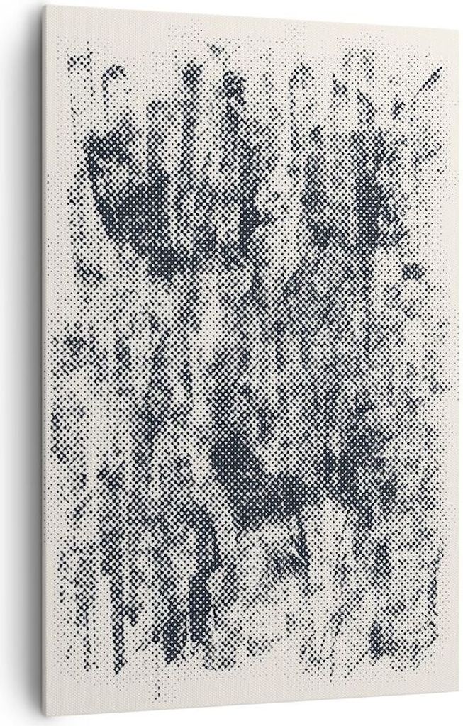 Bild auf Leinwand - Leinwandbild - Einteilig - Schwarz Hintergrund Farbe - 80x120cm - Wand Bild - Wanddeko - Wandbilder - Leinwanddruck - Wanddekor...