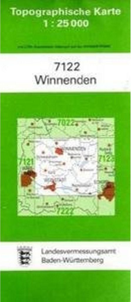 Topographische Karte Baden-Württemberg Winnenden