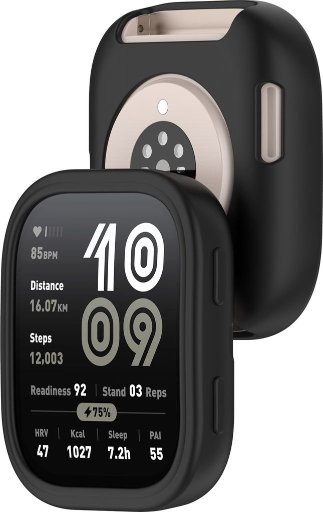 INF Silikonové pouzdro pro Amazfit Bip 6 (A2435) Černá Obrázek produktu 