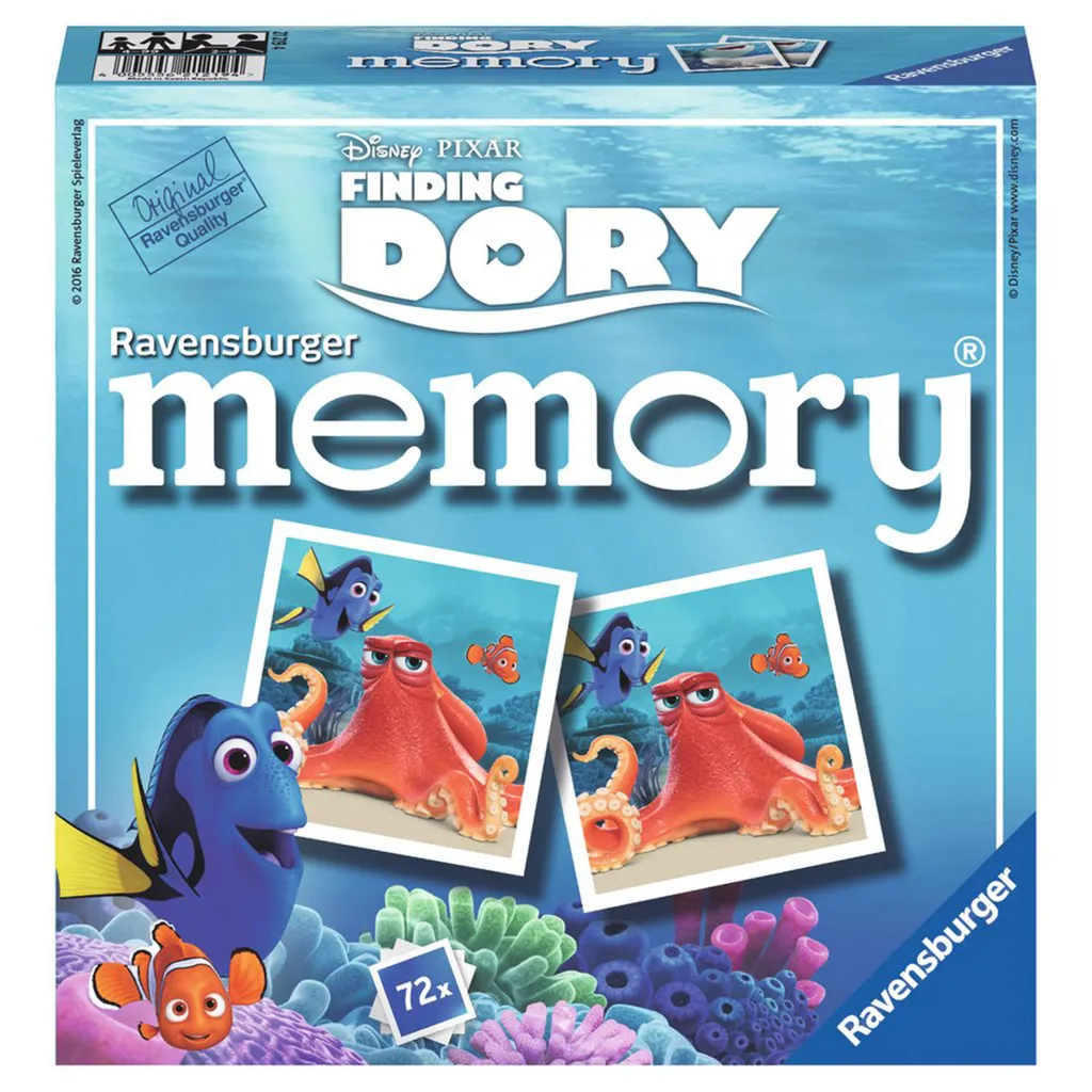 Jeu de cartes Findet Dory Ravensburger pour occuper les enfants avec calme