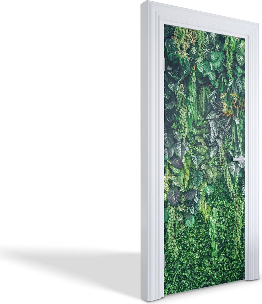 Selbstklebende Türfolien Kreativ Türtapeten Wandsticker - Grüne Wand - 85 x 205 cm