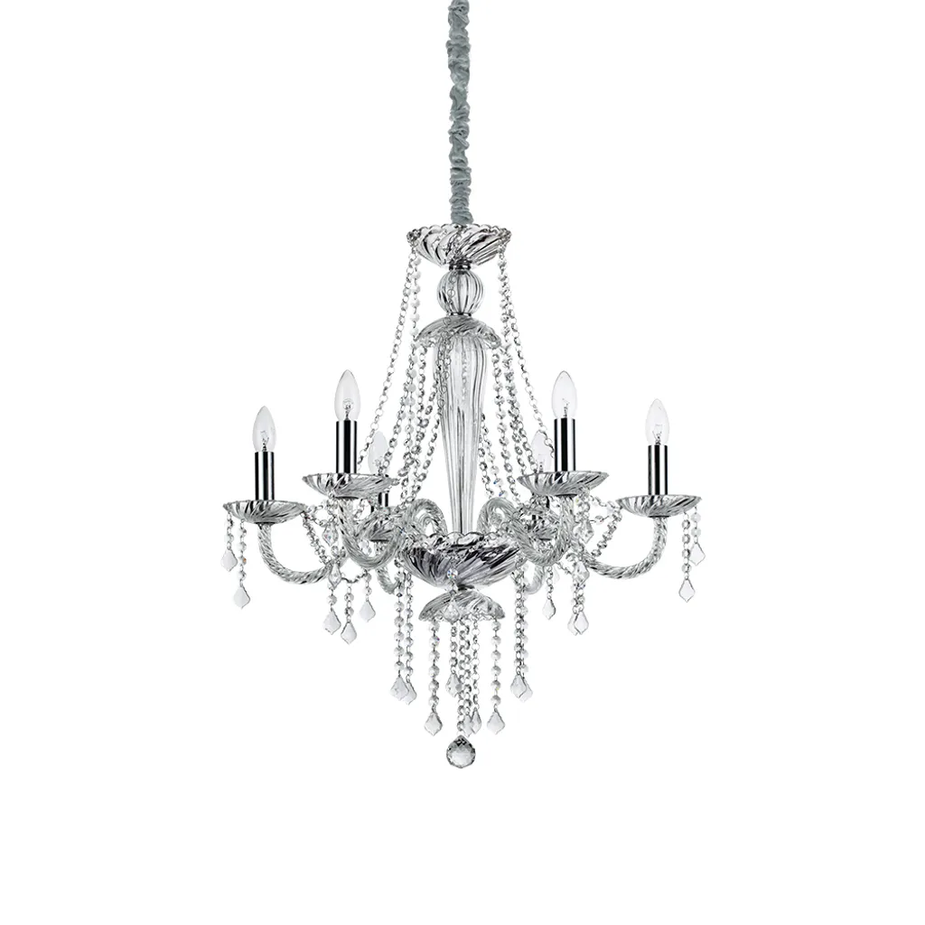 Suspension Lustre Amadeus Sp6 Ideal Lux : Éclairage de Prestige en Verre