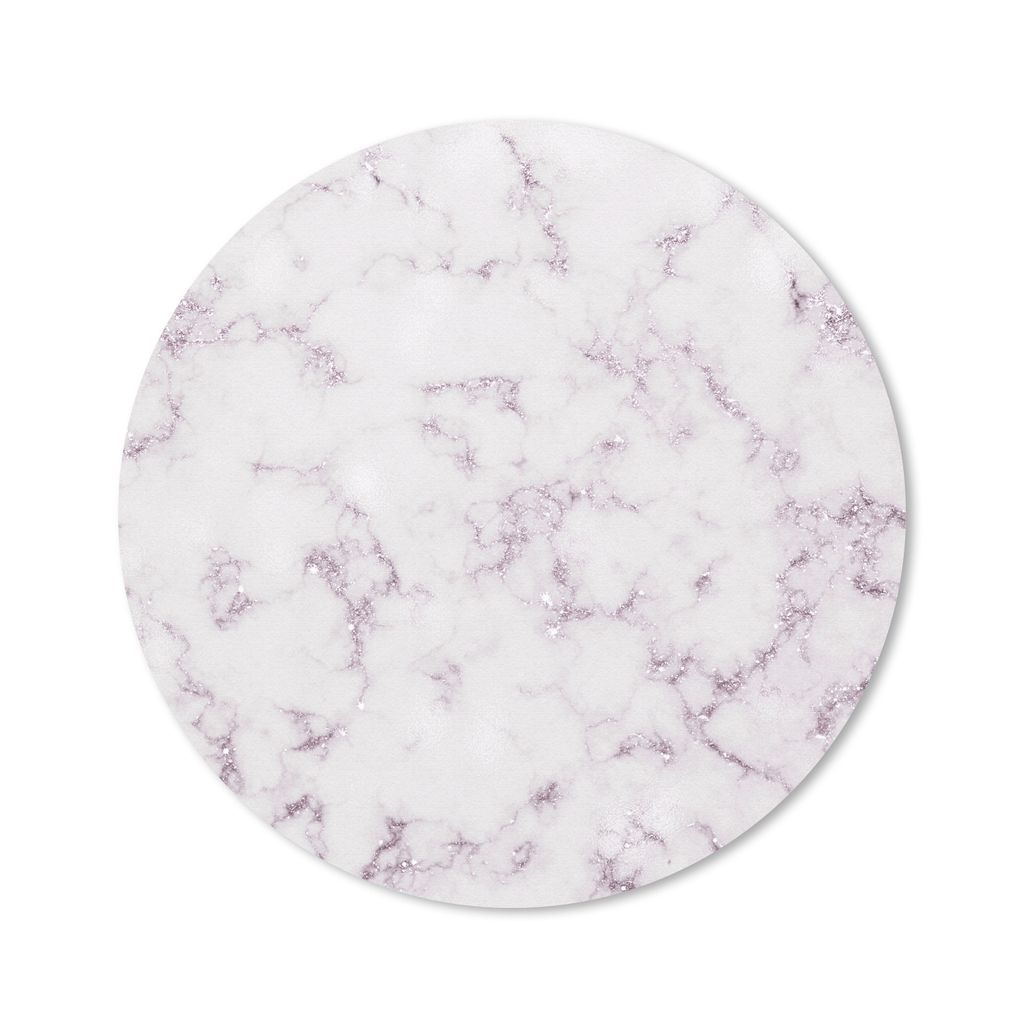 MuchoWow Mauspad Mousepad Marmor - Adern - Violett 50x50 cm - Mousepads - Maus Mat - Pad - Mausunterlage - Vinyl