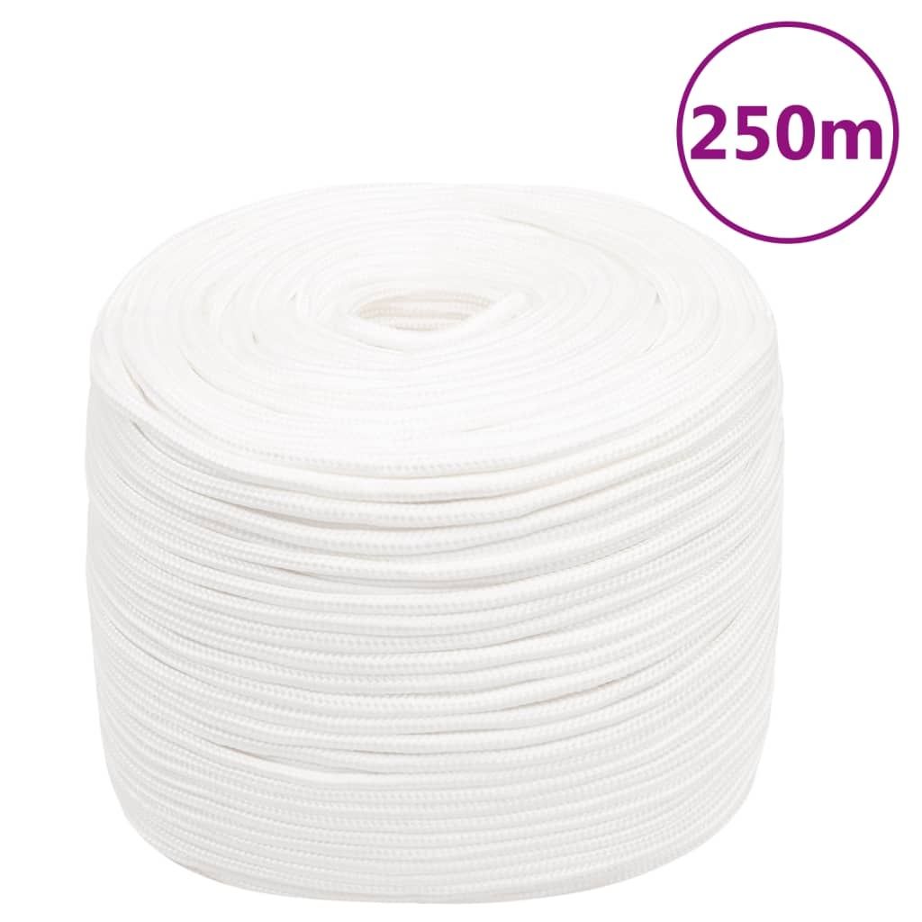 vidaXL Corda per barca bianca 10 mm 250 m polipropilene Immagine del prodotto 