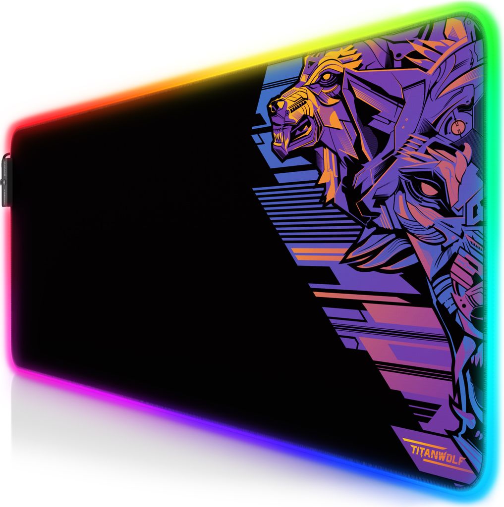 Titanwolf RGB herná podložka pod myš, podložka pod myš XL Obrázok produktu 