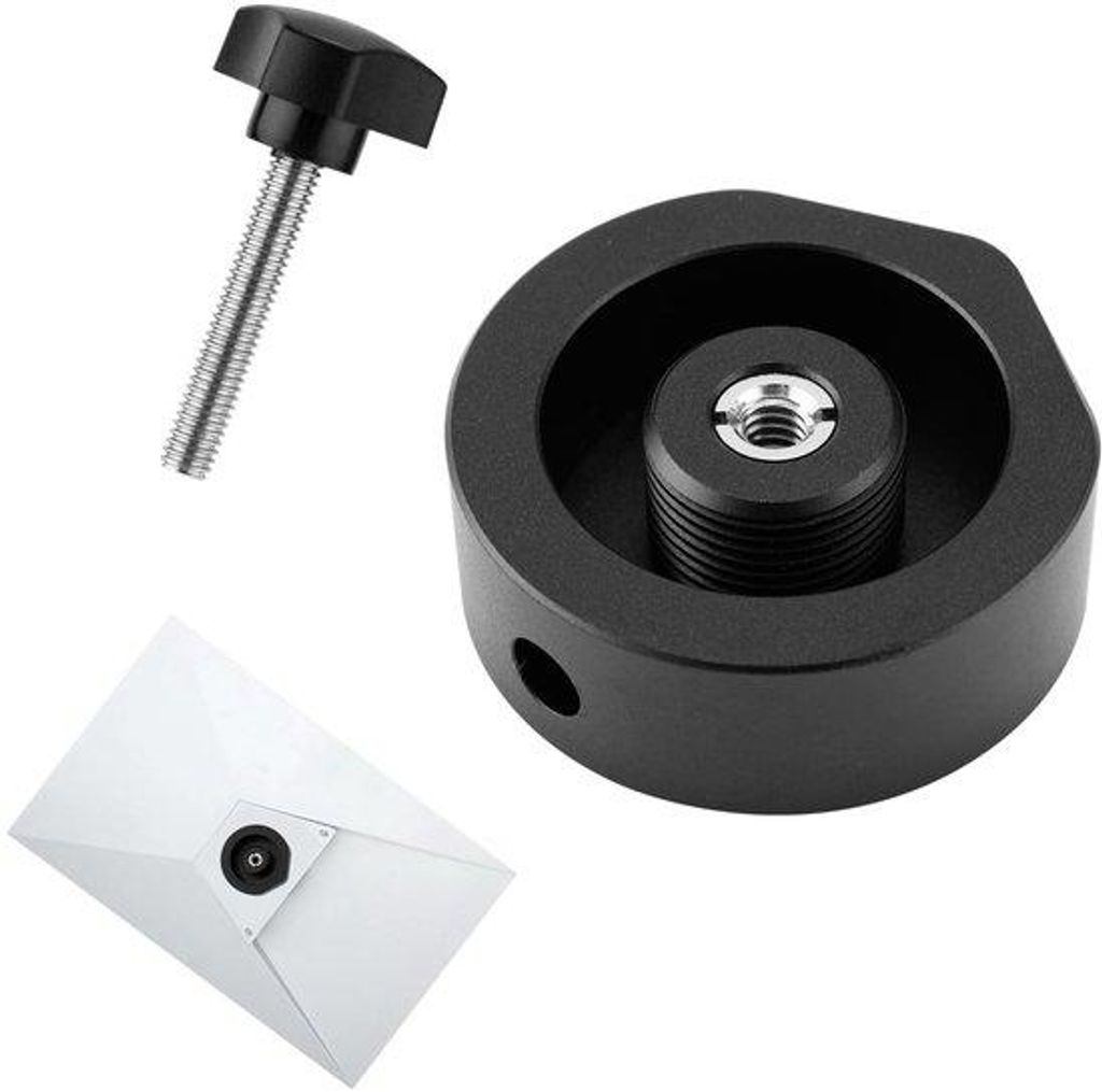 Aluminium-Stativadapter mit Klemmschraube, für Starlink Mini, mit 1/4"-20 Gewinde, Aluminiumlegering.