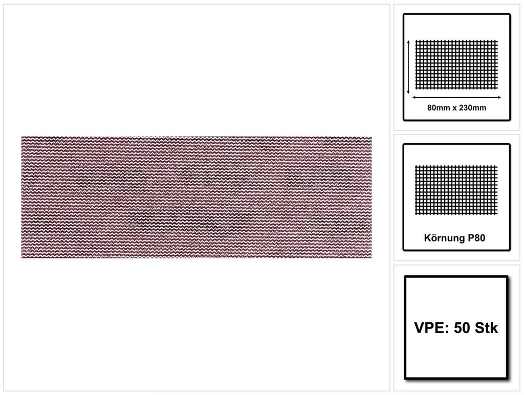 Mirka ABRANET Schleifstreifen Grip 80x230mm P80 50 Stk. ( Produktbild 