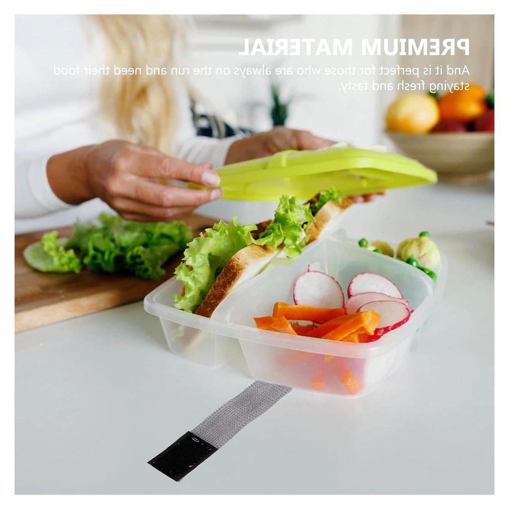 6 Stück Elastische Bento Box Gurte Graue Strapazierfähige Gummibänder für Lunchboxen Multifunktional für Picknick Schule Büro Camping