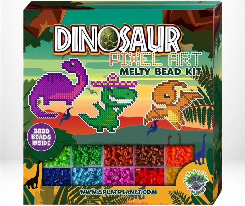 Kit Dinosaures perles thermocollantes : Fini l'ennui avec cette activité DIY
