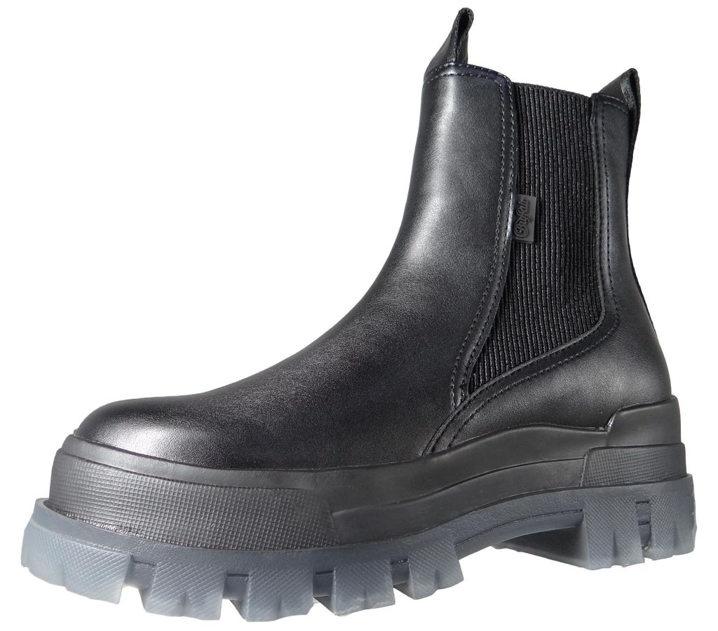 Buffalo Aspha Chelsea Mid - Stivaletto piatto - Nero / Immagine del prodotto 