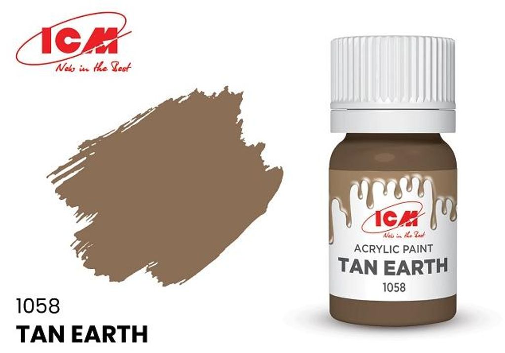 ICM 1058 - BROWN Tan Earth bottle 12 ml - Neu