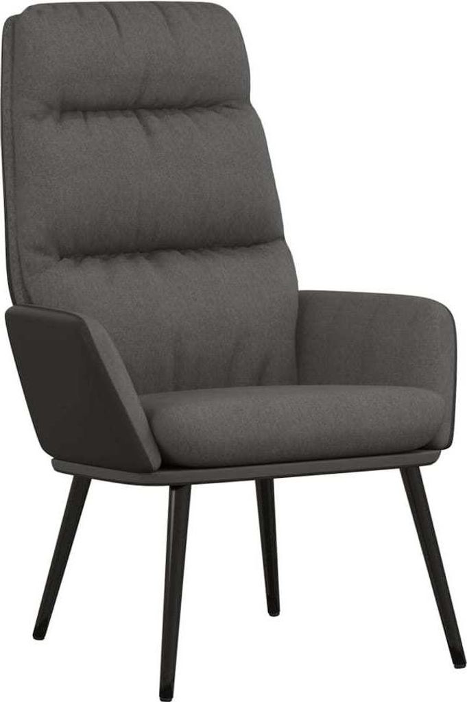 vidaXL Relaxsessel Dunkelgrau Stoff
