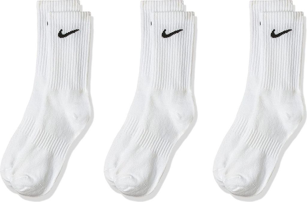 Nike U Nk Everyday Ltwt Crew 3Pr White/Black S Produktbild 
