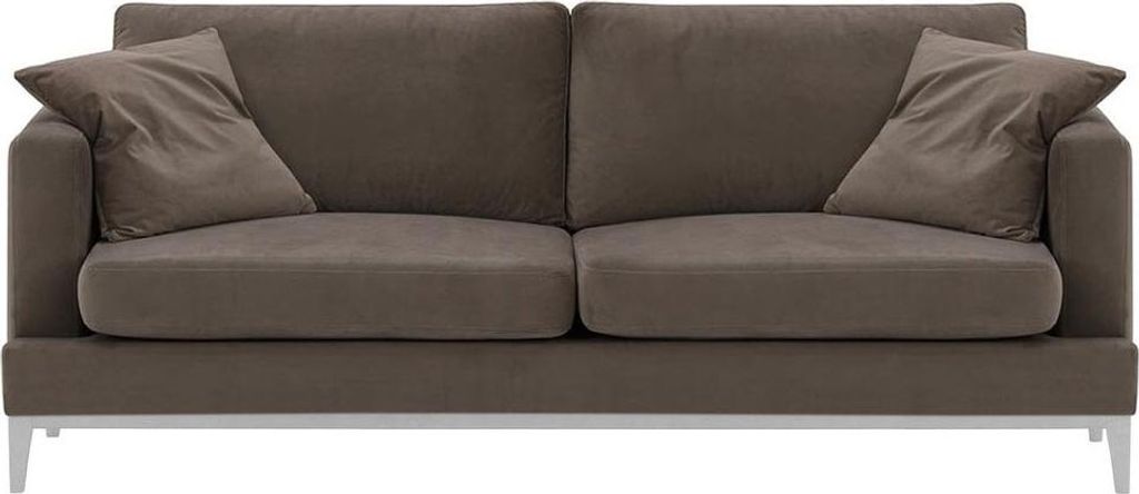 Dreisitzer-Sofa Covex Wood-Velluto 17-white