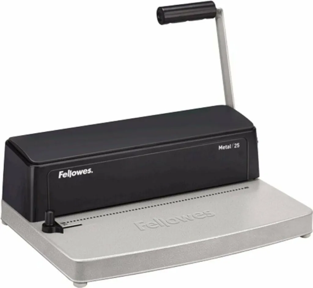 Fellowes Metal 25 Machine à relier manuelle en graphite robuste métal