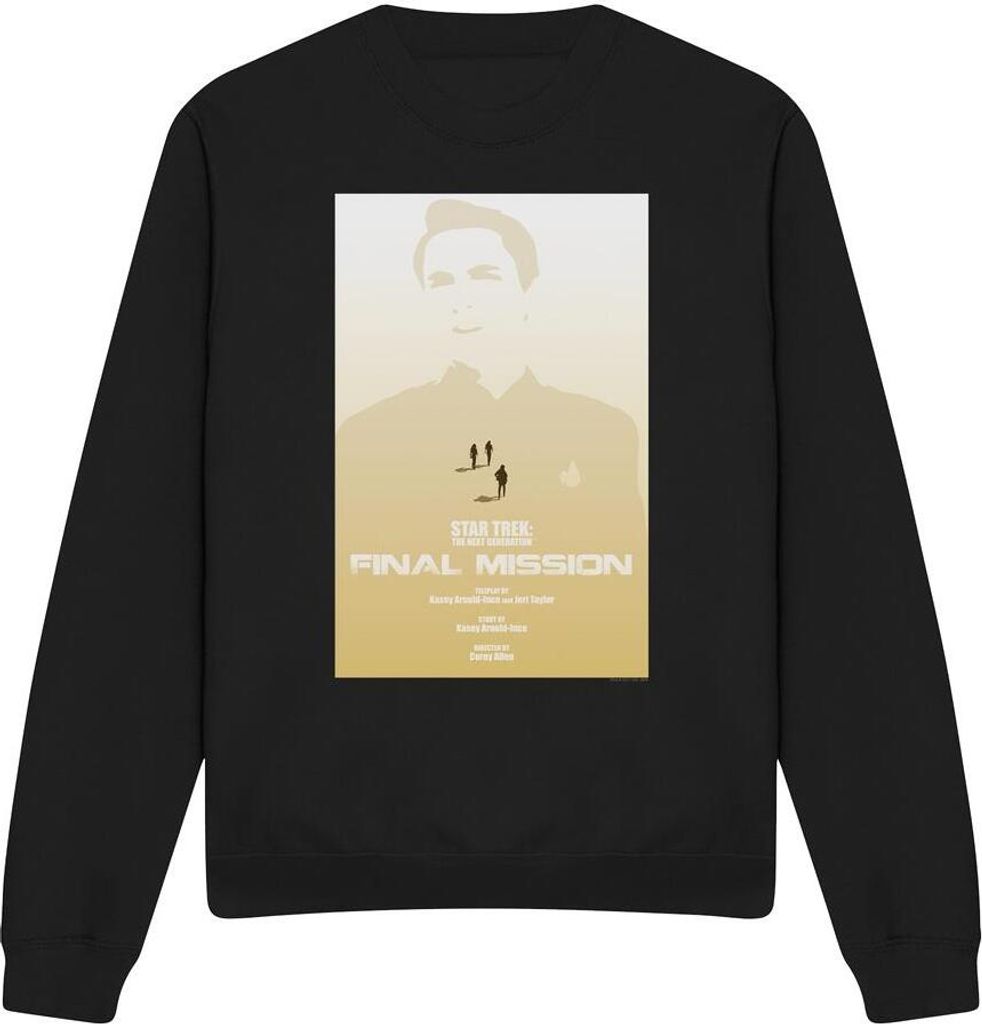 Star Trek - "The Next Generation Season 4 Episode 9" Sweatshirt für Herren/Damen Uni TV11834 (XL) (Schwarz)
