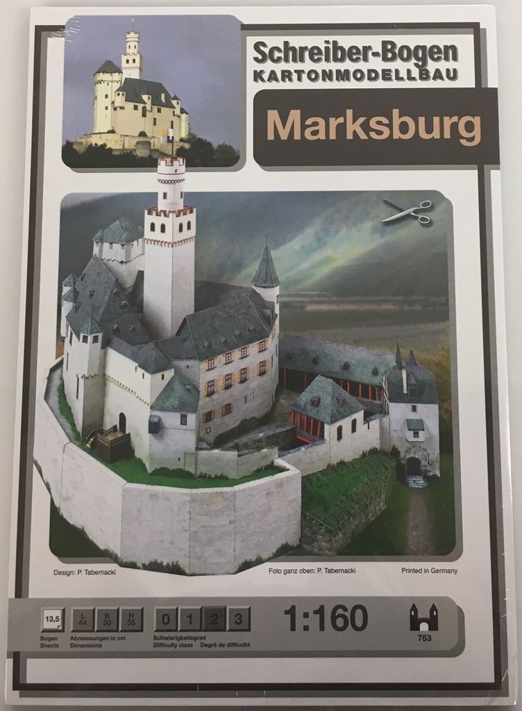 Schreiber-Bogen Kartonmodellbau Marksburg N