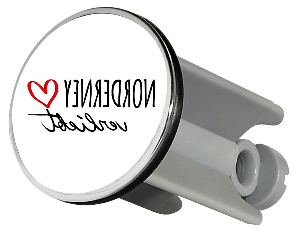 Waschbeckenstöpsel Norderney Geschenk 4cm für Waschbecken Abflussstopfen