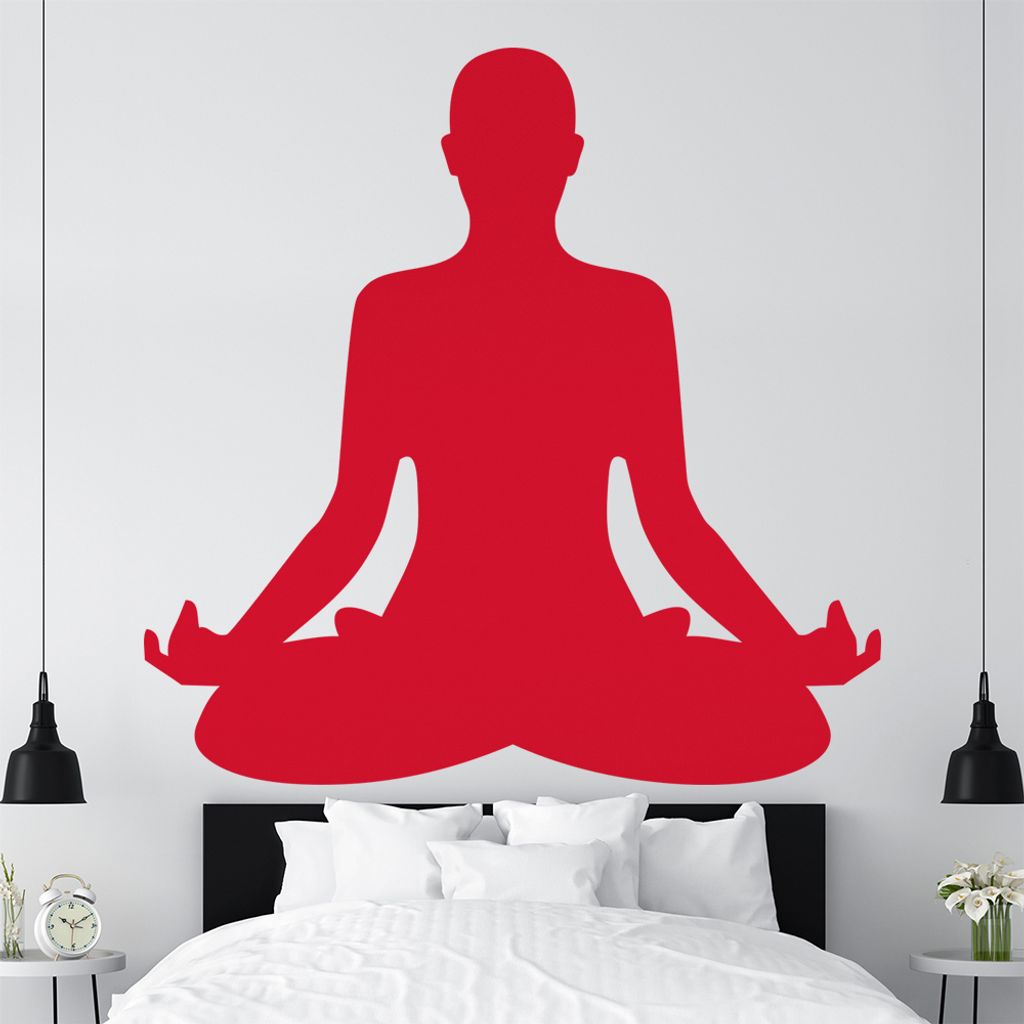 Yoga Buddha-Natur Wandtattoo Wandaufkleber Wall Sticker - Dekoration, Küche, Wohnzimmer, Schlafzimmer, Badezimmer
