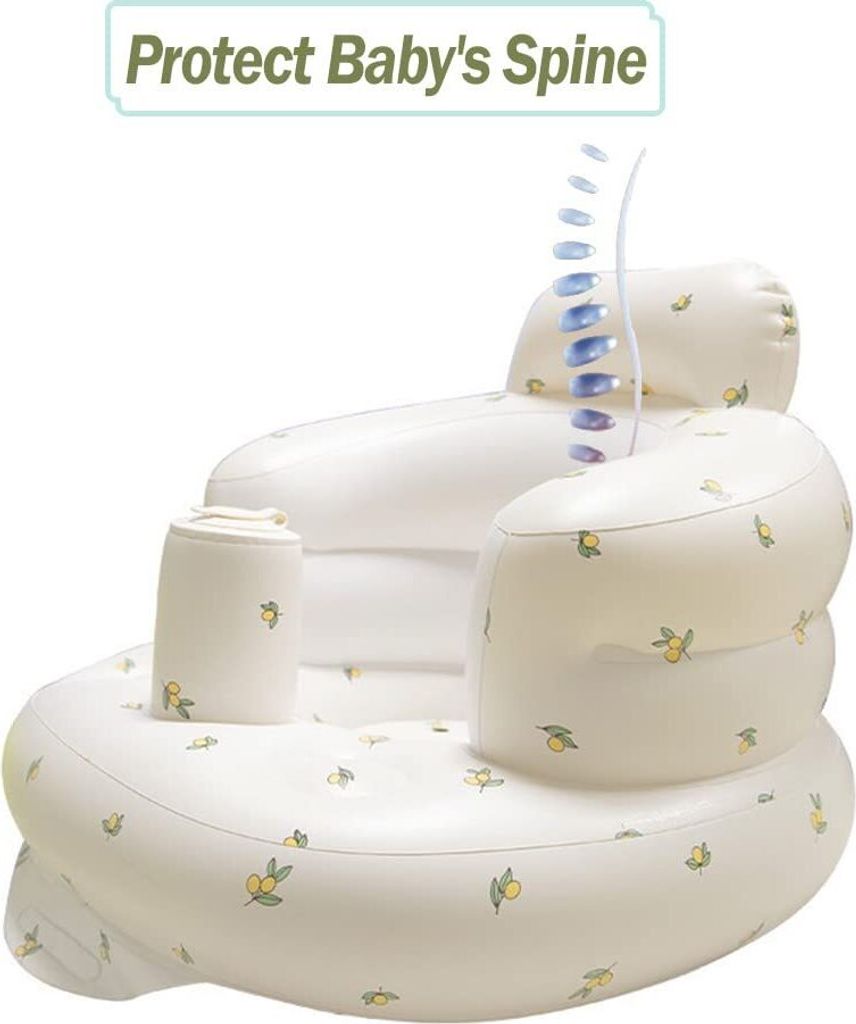 Baby Aufblasbarer Sitz 3-36 Monate - Mit Eingebauter Luftpumpe