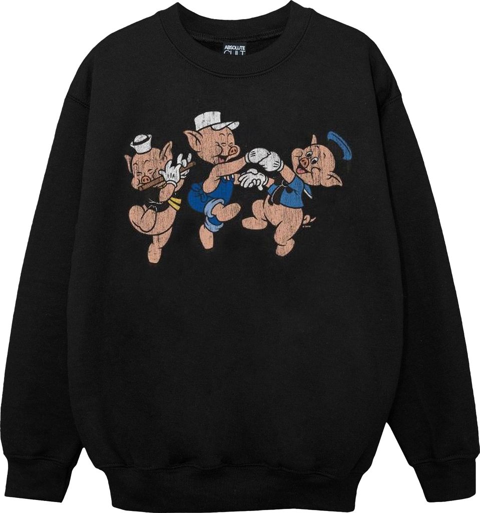 Disney - "Having Fun" Sweatshirt für Mädchen BI13356 (116) (Schwarz)