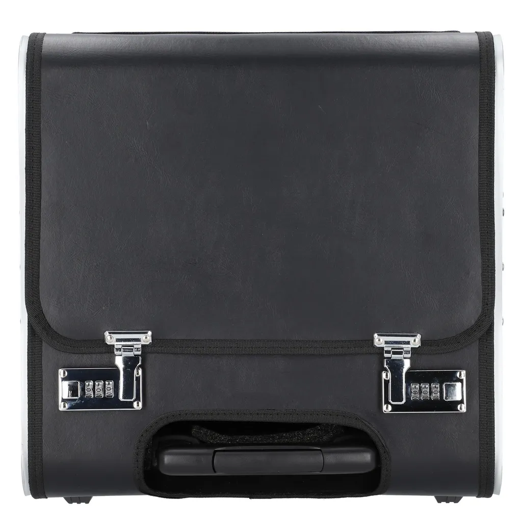 Attaché-case Alassio PERUGIA en imitation cuir noir pour documents A4 - 19
